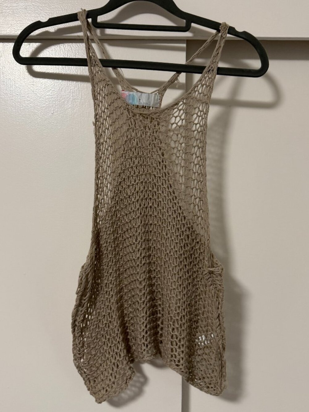 FP Beach Crochet Sleeveless Tank Top Size Small